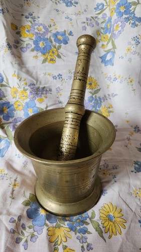 Ancien mortier pilon en - et,