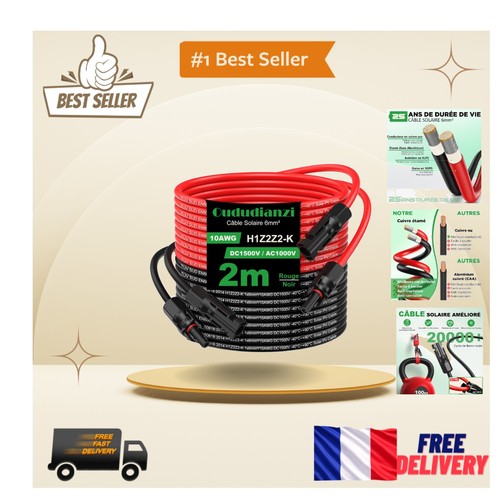 Câble solaire 6mm - solaire,