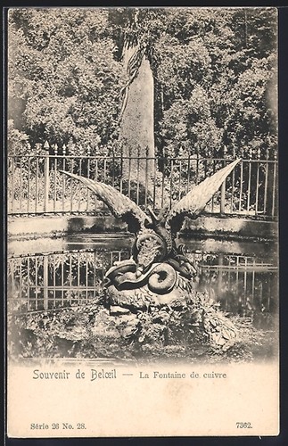 Cpa beloeil fontaine de - la,