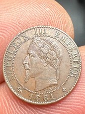 Un centime Napoléon III tête