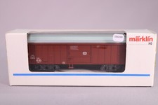 ZD280 MARKLIN Train Ho 4460 Wagon marchandise DB a toit mobile latéral