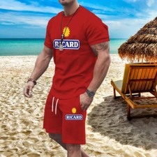 Tshirt et short Ricard ensemble détente sport couleur et taille au choix 