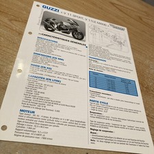 Guzzi V11 Le Mans Sport 1999 2000 2001 2002 1100 Fiche technique moto RMT ETAI