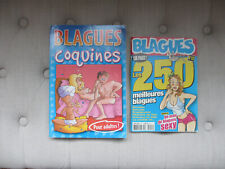 2 BD BLAGUES coquines  N° 12   +  grand format  B.E  (VOIR BARÈME CI-DESSOUS)