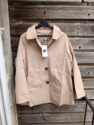 Veste courte beige - veste, doublure