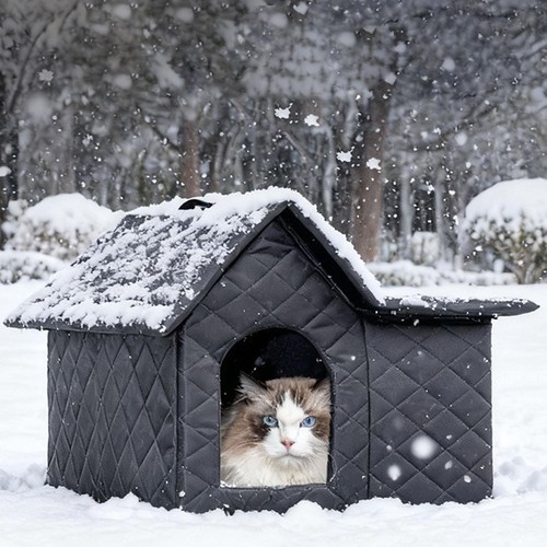 Niche pour chats - , d'extérieur