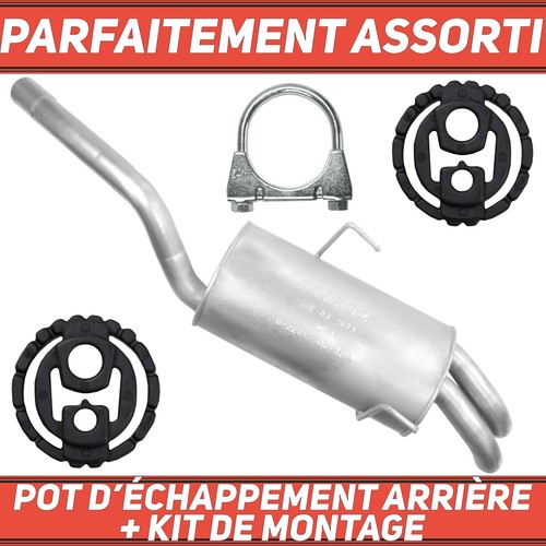 Pot échappement arrière - pot,