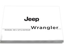 Jeep Wrangler 2010-2018 Notice d'Utilisation Français
