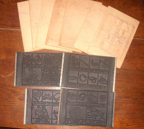 Lot plaques tampons - lot, 11