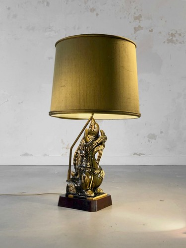 1970 lampe dragon - lampe, ceramique