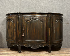 Superbe Buffet en Enfilade en bois laqué et bois teinté style Louis XV vers 1900