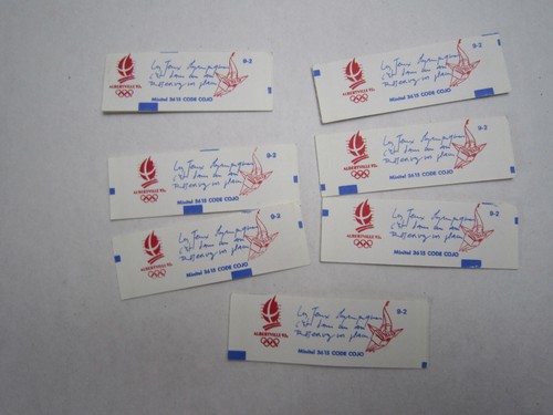Lot timbres 7 carnets - 7,