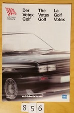 VW GOLF VOTEX 8/83 -  GTI 16V Accessoires Prospectus 6 pages 3/1986 D/GB/FR