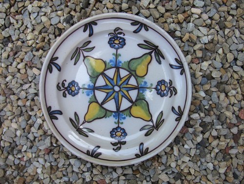 Assiette aux poires rose - aux, et