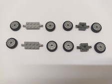 LEGO Lot de 4 Roues 13971c01 + 2 Essieux/Axles 30157/30000 au choix ¤ ZG20