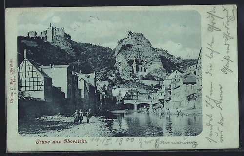 Carte postale clair lune - clair,