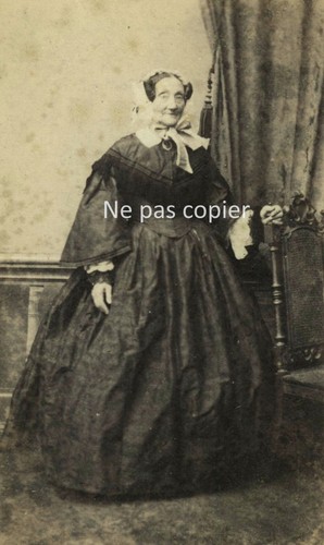 Femme vers 1865 cdv par - vers,