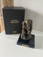 Sculpture Bronze reproduction éditions Atlas LE PENSEUR D’APRÈS RODIN COLLECTION