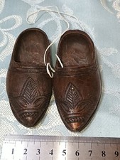 sabots en bois miniatures, sabots de collection, 9 cm