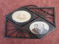 CADRE PHOTOS ARTISANAL EPOQUE 1920/40 EN FER FORGE MARTELE