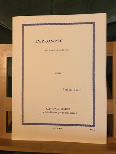 Jacques ibert impromptu pour - ibert,