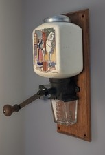 Moulin à Café Mural Ancien Céramique Sarreguemines Provence complet