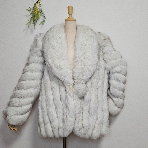 Demi manteau renard bleu - demi-manteau,
