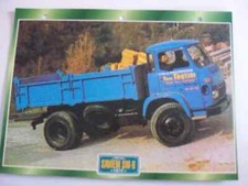 CARTE FICHE CAMION PORTEUR