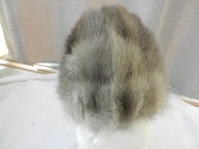 ancienne toque femme fourrure vison gris