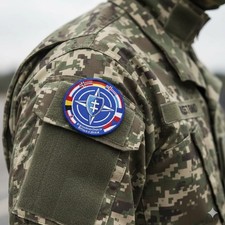 Patch militaire brodé – NATO Battlegroup Slovakia – OTAN – Scratch Au Dos NEW