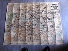 CARTE MAP ATLAS PARIS Chemins