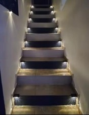 Lot de 8 Lampes Solaires pour Escaliers Extérieurs Étanche 