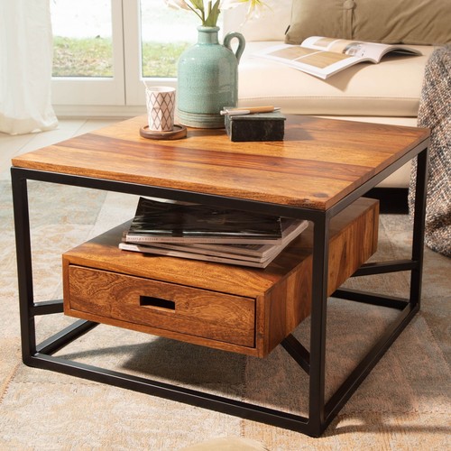 Finebuy table basse carré - table,