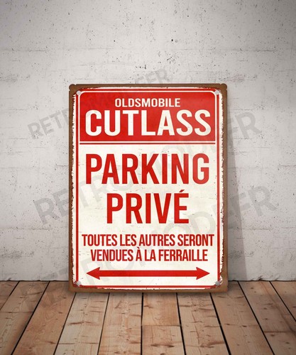 Plaque métal vintage