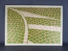 Carré Peinture Huile sur Toile Alvaro Cattaneo Matériel Pavé 'Milano Œuvre Une