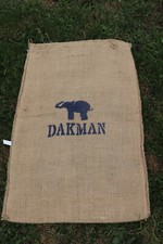 Superbe Sac en Toile de Jute café VIETNAM ROBUSTA DARKMAN ÉLÉPHANT