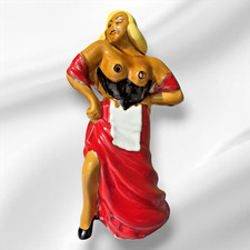 Vintage Rare Glazed Ceramic Pitcher Jug  Vallaris  Albert Ferlay France 1950