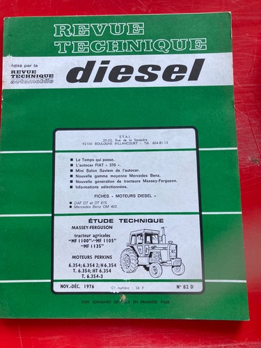 Rta revue technique - revue, diesel
