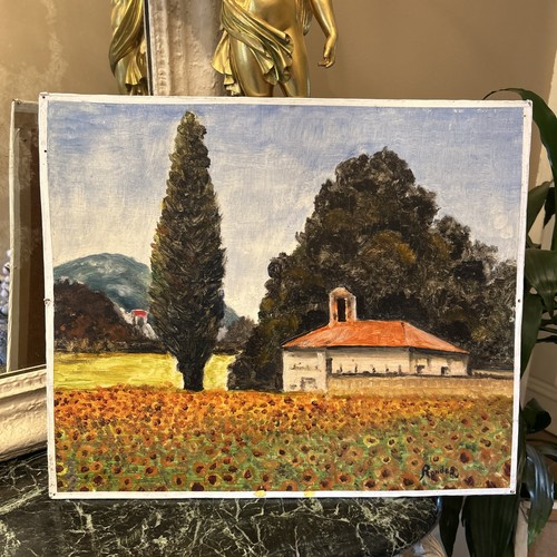 Tableau huile sur panneau
