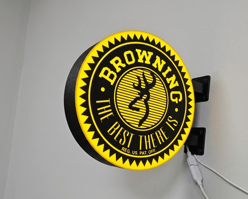 Enseigne lumineuse browning - enseigne,