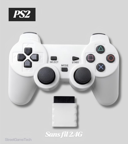 Manette ps2 sans fil - sans, 2.4g