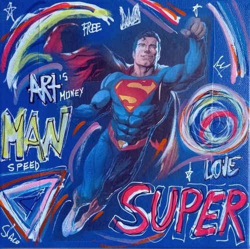 Spaco signed superman tableau - signed,