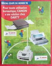 Publicité presse: Appareil Bureautique CANON Spécial Coupe du Monde DARTY  1998