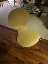 chaises vintage bois lamellé pied en métal 