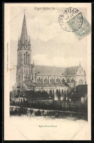 Cpa fayl billot église - cpa, fayl-billot,
