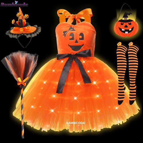 Costume sorcière led - sorcière,