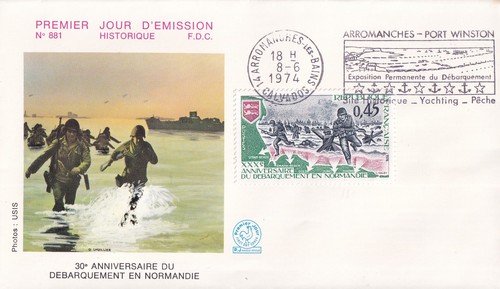 Enveloppe 1er jour 1974 guerre - 1er,