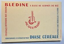 Buvard Pub Publicitaire Ancien Bledine Jacqumaire germes de blé
