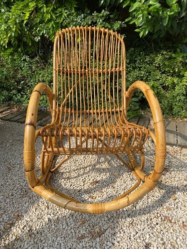 Fauteuil bascule attribué - bascule,