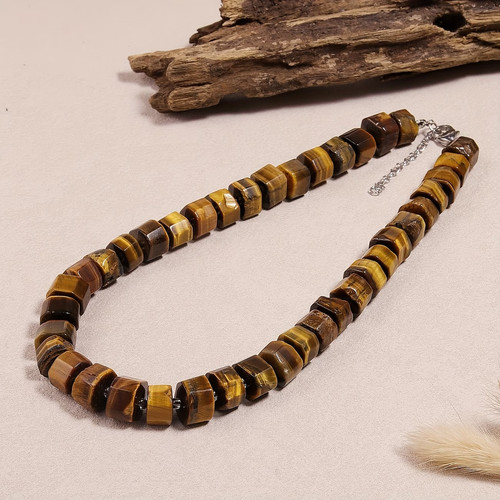 Collier grosses perles œil - collier,